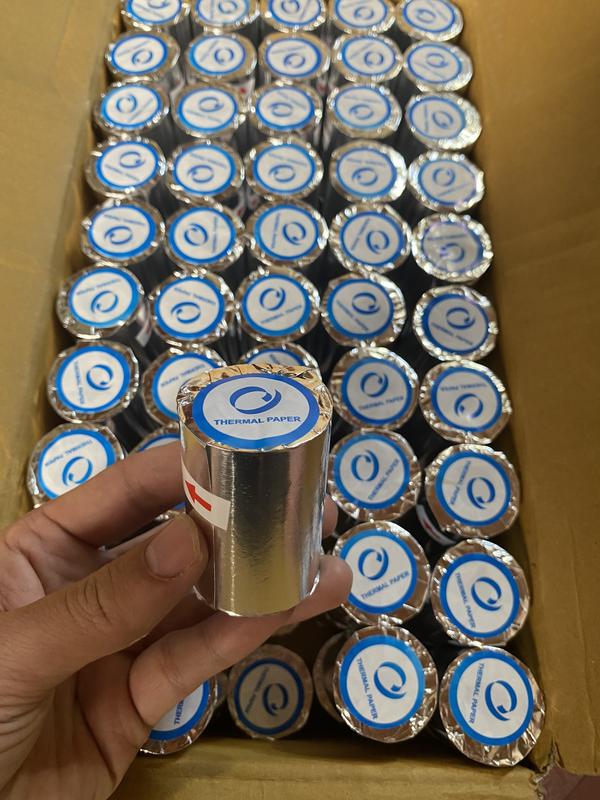 [COMBO 20 cuộn] Giấy in nhiệt bill hoá đơn khổ K57x38mm, k57*38, k57 phi 38 cho máy quẹt thẻ ngân hàng, máy POS, máy in bill mini bluetooth cầm tay, taxi, grap, beamin