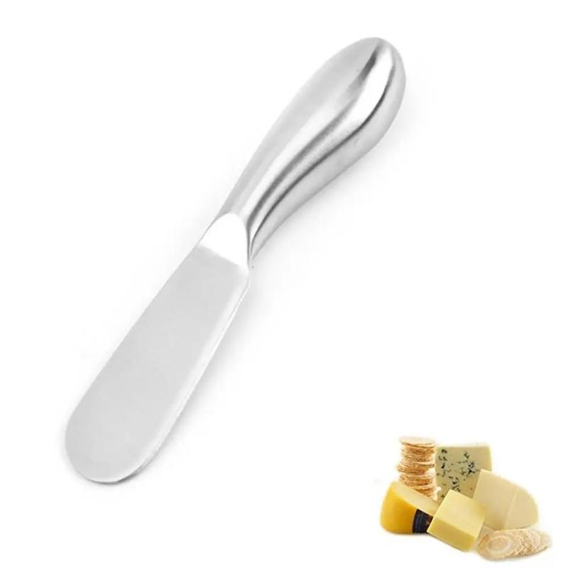 Product Introduction of Stainless Steel Butter Cutter Cheese Jam Spreaders Wipe Cream Cutter Utensil Multifunction Butter BreadKnife Kitchen Gadget Smooth Round 20