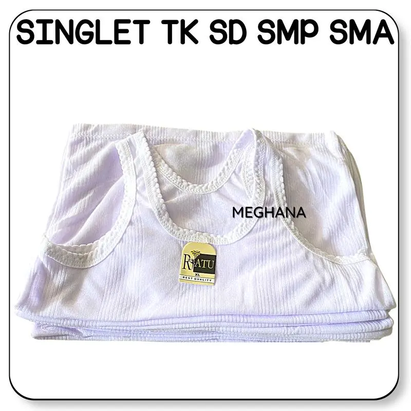 GROSIR 12 PCS KAOS DALAM ANAK PUTIH POLOS TK SD SMP SMA 3