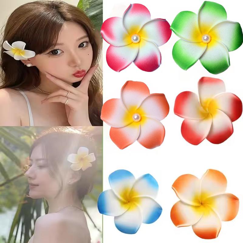 Klip Bunga Plumeria, Pin Rambut Bunga Palsu, Aksesori Rambut - TikTok ...