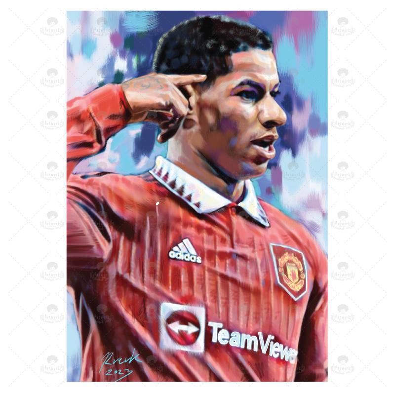 ภาพวาด ไอดอล ID026 Marcus Rashford (แมนเชสเตอร์ยูไนเต็ด) วาดจากiPad ...