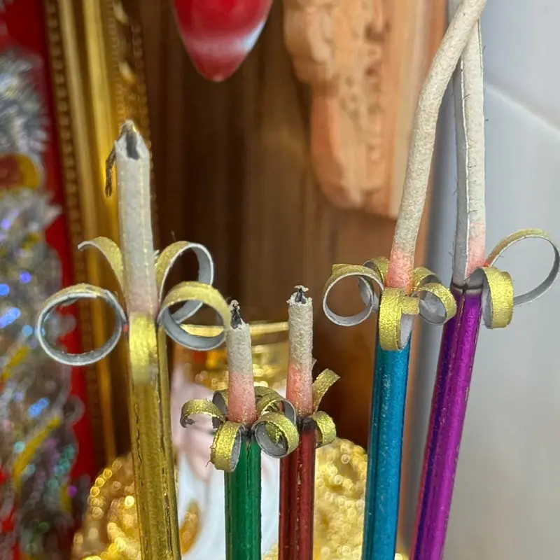 [18cây] Nhang Nở Hoa Phú Quý Tài Lộc Thơm Mùi Đàn Hương Tạo Thành Bông Hoa, Chiêu Tài, Cầu Lộc 0