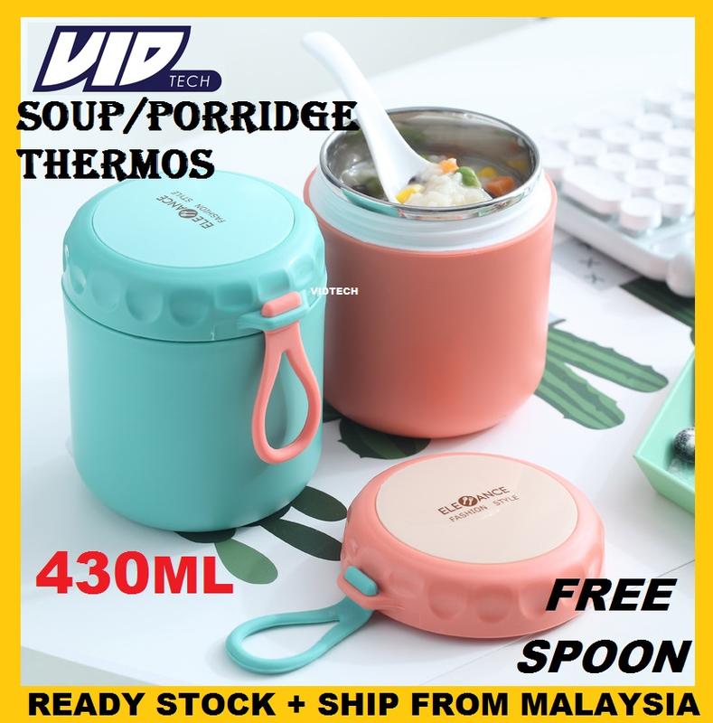 Tapao Containers 430ml Porridge Soup Thermal Container VIDTECH Thermos 304 Stainless ...