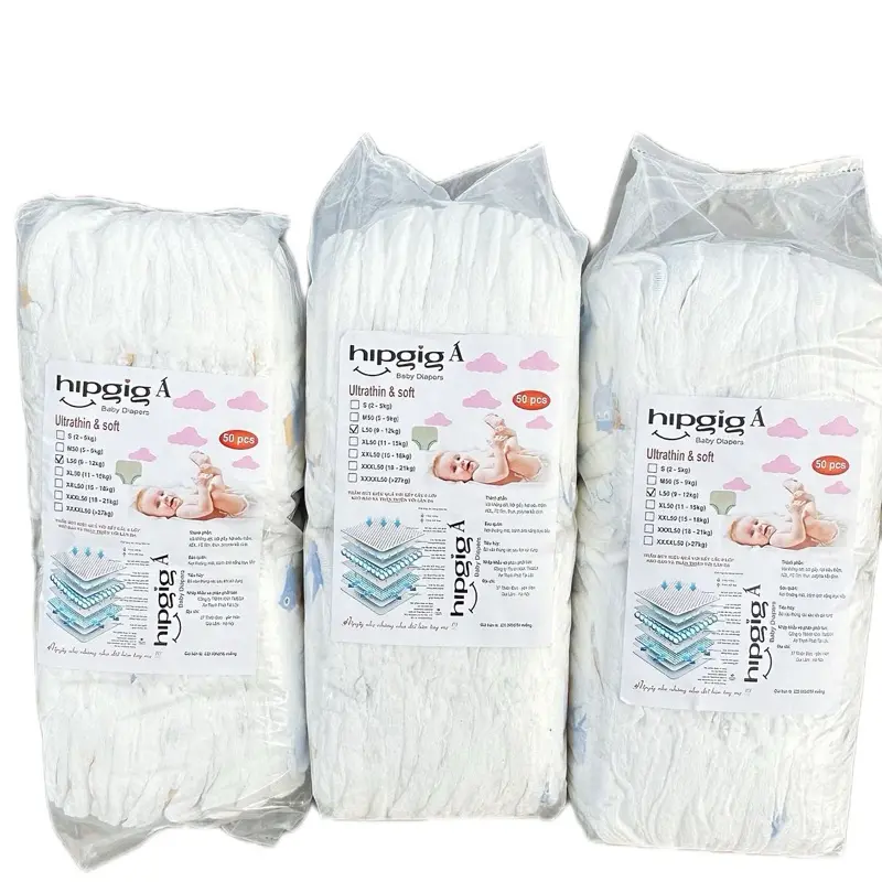 Combo 3 bịch (150 miếng) bỉm quần Hip đủ size cho bé