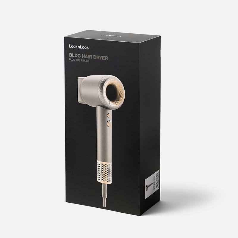 Máy sấy tóc LocknLock BLDC ENA316GRY - 220-240V 50 60Hz 1600-1900W - Màu xám