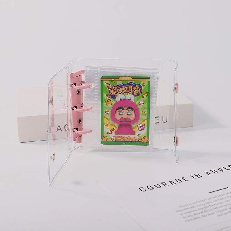 ミニフォトアルバム A8サイズ 透明ポケットカードブック 写真収納