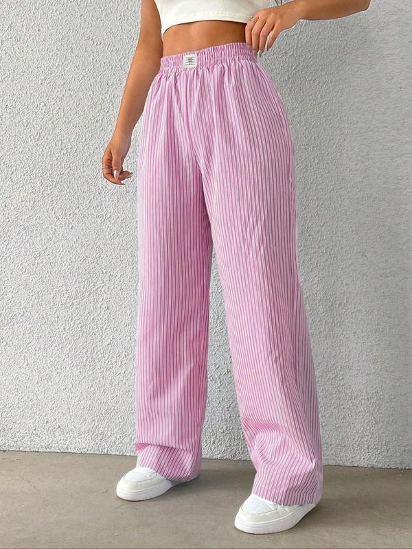 Women's Striped Print Pants, Casual Comfy Trousers for Daily Wear, Ladies Bottoms for All Seasons 3
