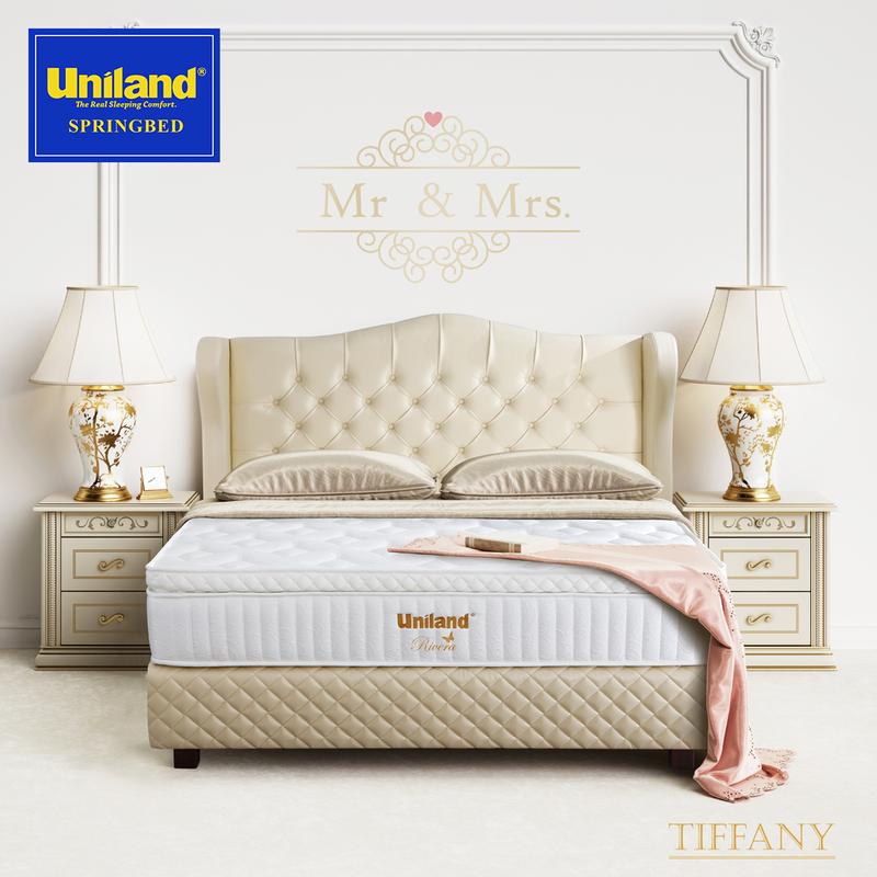 Uniland Springbed Rivera Pillowtop Tiffany Full Set Kasur Spring Bed 2