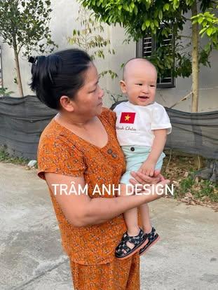 (Thêu tên) Áo Phông thêu tên bé, thêu lá cờ chất liệu  cotton mềm mại 8