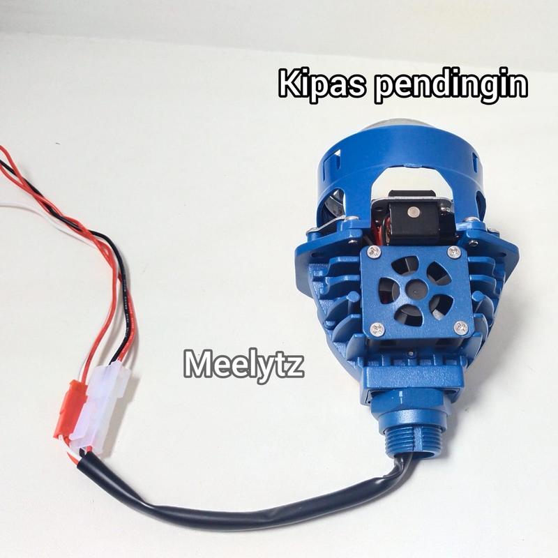 Biled Projector Ayoto 2.5inc Blue Lens 45watt Flat Cut plus devil eye 4