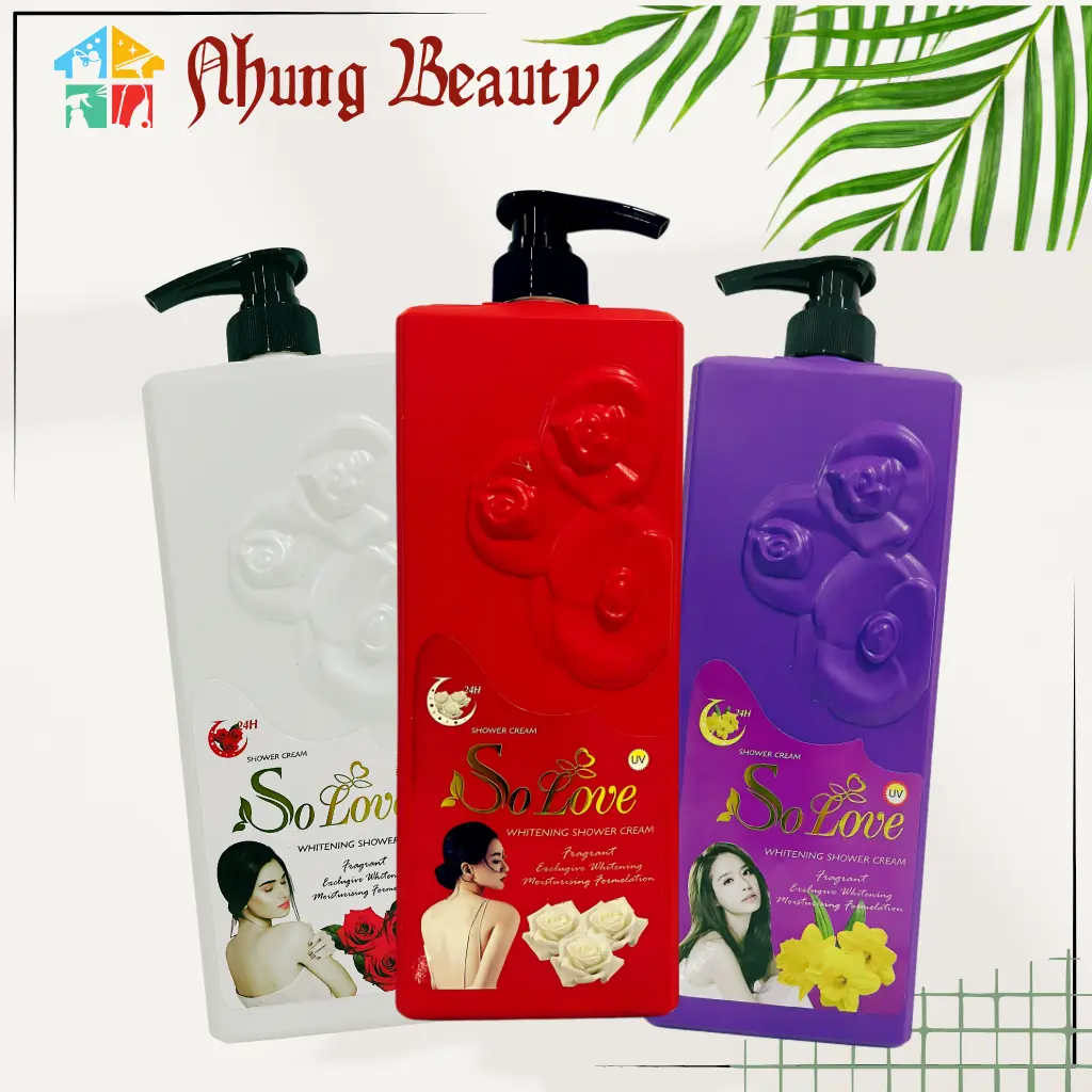 Combo 3 Sữa Tắm SOLOVE LINE Thái Lan 1200ml - Hương Sữa Dê, Hương Nước Hoa, Hương Hải Mã
