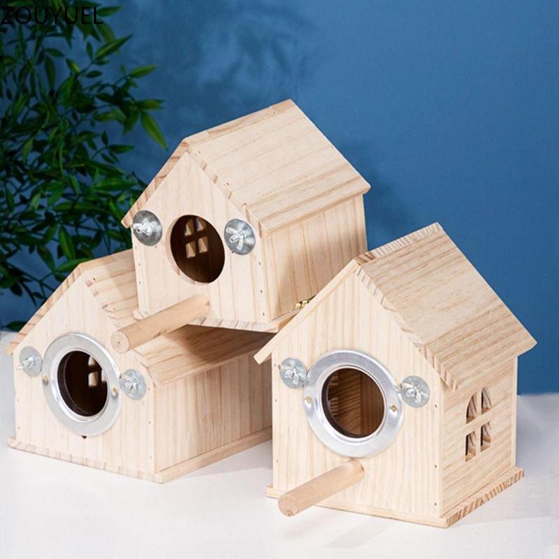 Photo inspiration: Visual Reference: Zouyuel Bird Mating Box Large Space Wood Bird House Rainproo