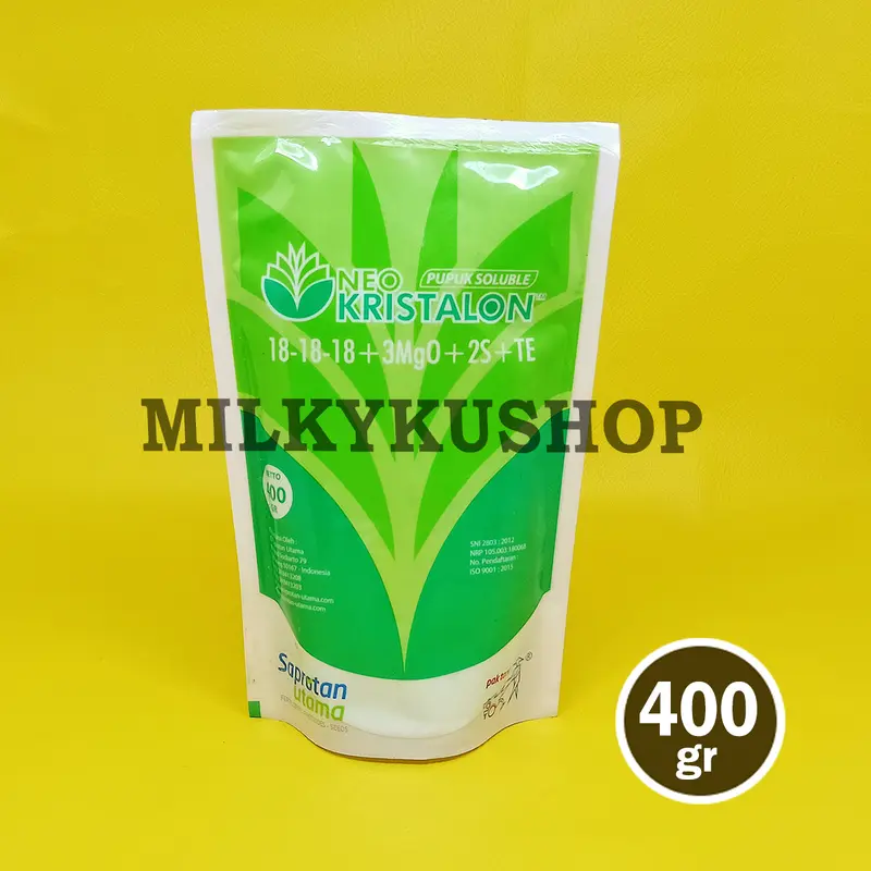 PUPUK NEO KRISTALON HIJAU 400 GRAM KEMASAN PABRIK PAK TANI 0