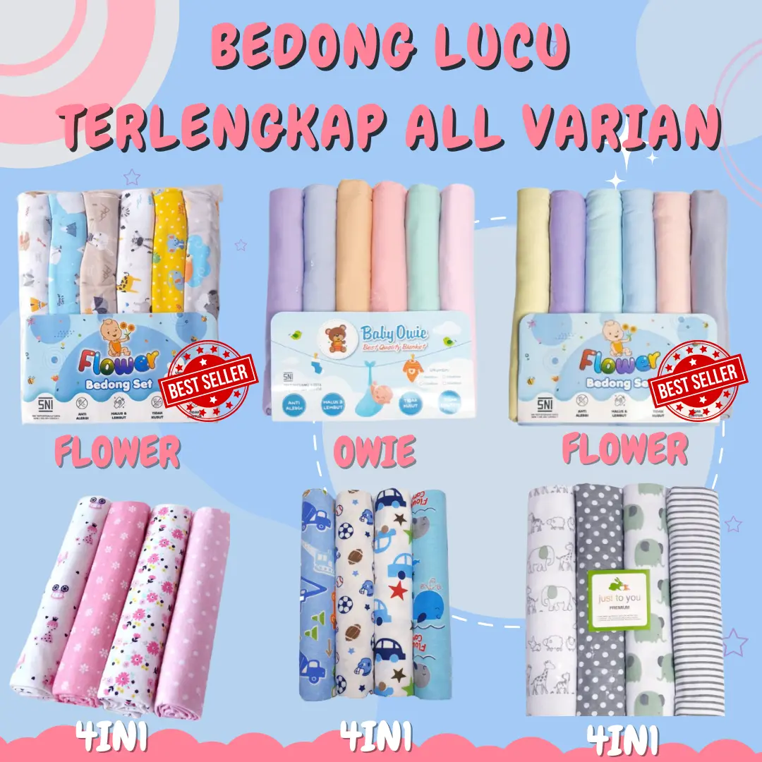 BEDONG BAYI LENGKAP ALL VARIAN PREMIUM Alas Katun Tidur