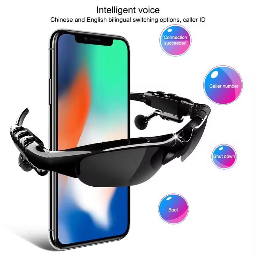 Stereo Earphones Wireless Headset with Mic Glasses Sunglasses for Driving Cycling Sports Noise Reduction Headphones Sunglasses - Image 3