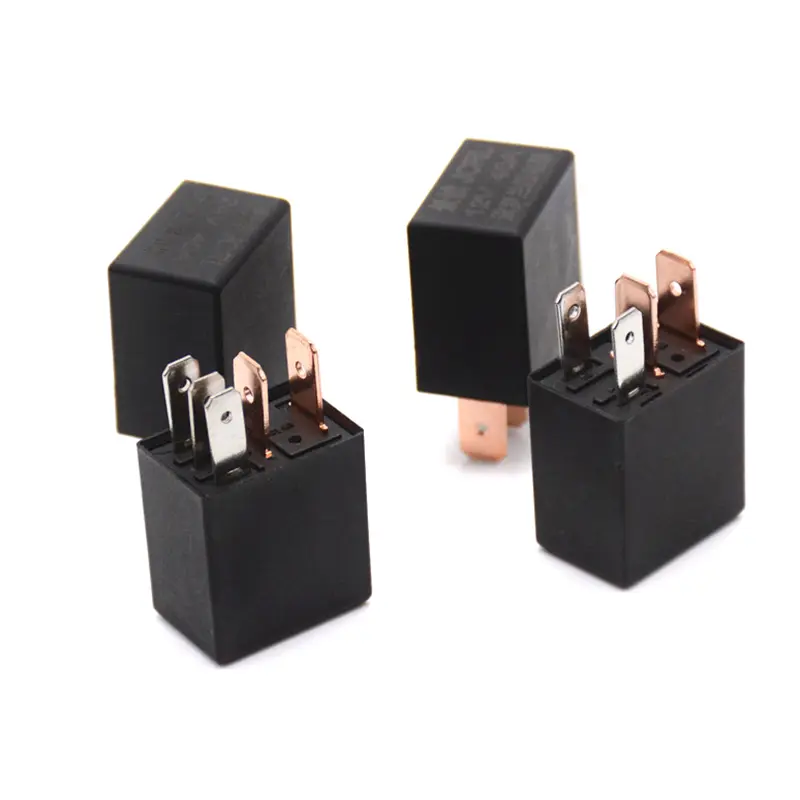 รีเลย์สัญญาณเตือนอัตโนมัติสำหรับรถยนต์ DC 12V, 40A, เกือบ 1NO และ 1NC, SPDT, 4/5 หมุด, 40 แอมป์