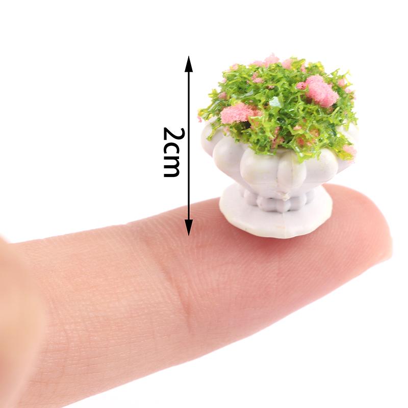 Product Introduction of [zfe]1:12 Dollhouse Mini Furniture Accessories Mini Green Plant Bonsai Flower Pots 21