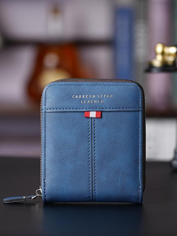 Men's Business Fashion Bifold Wallet with Card Slots,  Simple Style Plain Color Wallet & Card Holder, Casual Trendy Wallet for Work & Daily Use 7
