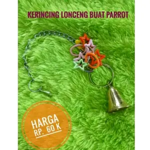 Mainan Lonceng Burung Parrot Kakatua Afgrey Macaw
