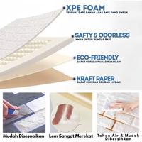 Gambar Paket 10 lembar Donmi Wallpaper 3D Batik Timbul 70x70cm Dinding Dekorasi Rumah Minimalis - Putih dari Donmi store Kab. Tangerang 3 Tokopedia