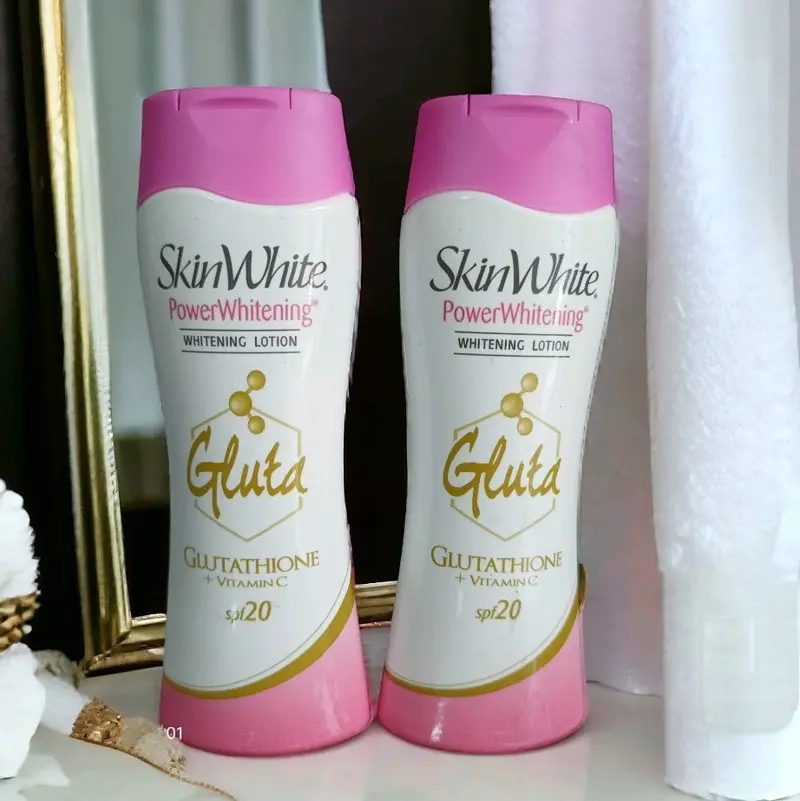 skinwhite glutathione lotion skin white Whitening Lotion Glutathione + Vitamin C SPF 20 - 200ml &  Glutathione + Vitamin C Soap 90gm | Best Price KSA main image 1