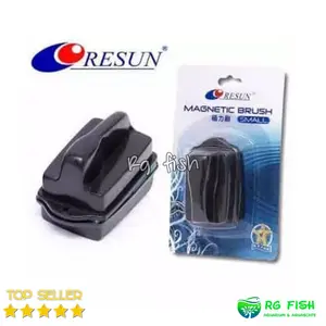 Magnetic brush Resun size S pembersih kerak kotoran kaca aquarium