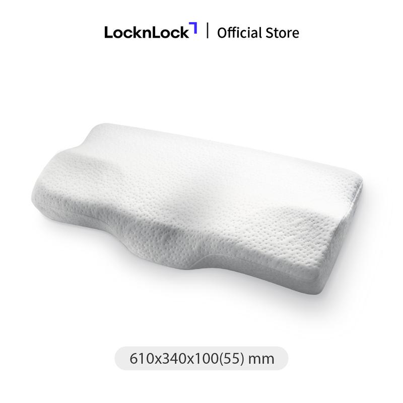 Gối Memory foam 50D Lock&Lock HLW114 61 x 34 x 10 cm. Thiết kế mềm mại êm ái nâng niu và chăm sóc giấc ngủ của bạn đặc biệt khiến bạn không bị mỏi cổ khi ngủ.