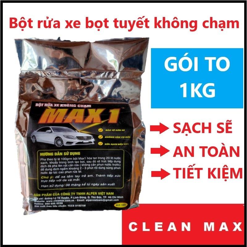  Bột rửa xe bọt tuyết không chạm Max1 gói 1KG WASHMAX Autocare 
