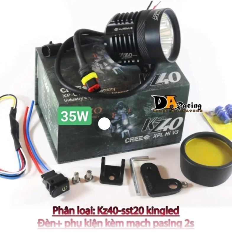 Đèn trợ sáng KZ40 chip sst20 - siêu sáng cho xe máy