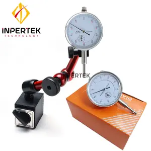 Paket Dial Indicator + Magnetic Base Flexible Mini Test Stand Gauge Pick Dudukan Indikator Set Alat Ukur Dimensi