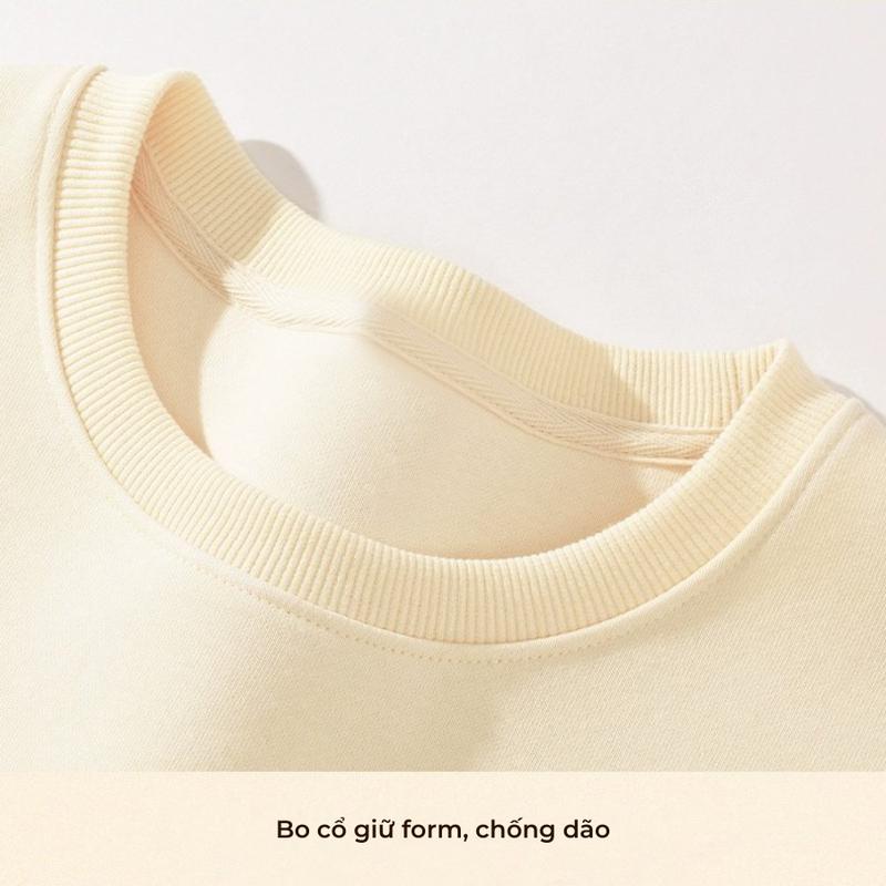 Product Introduction of Áo Sweater THÊU Hoa Vàng Nam Nữ By PEABOO Unisex Chất Nỉ Lót Bông Form Rộng 11