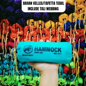 Hammock Ayunan Gantung Tebal Berkualitas Hammok outdoor Hamok gunung hiking Nyaman Uniseks Camping Tidur