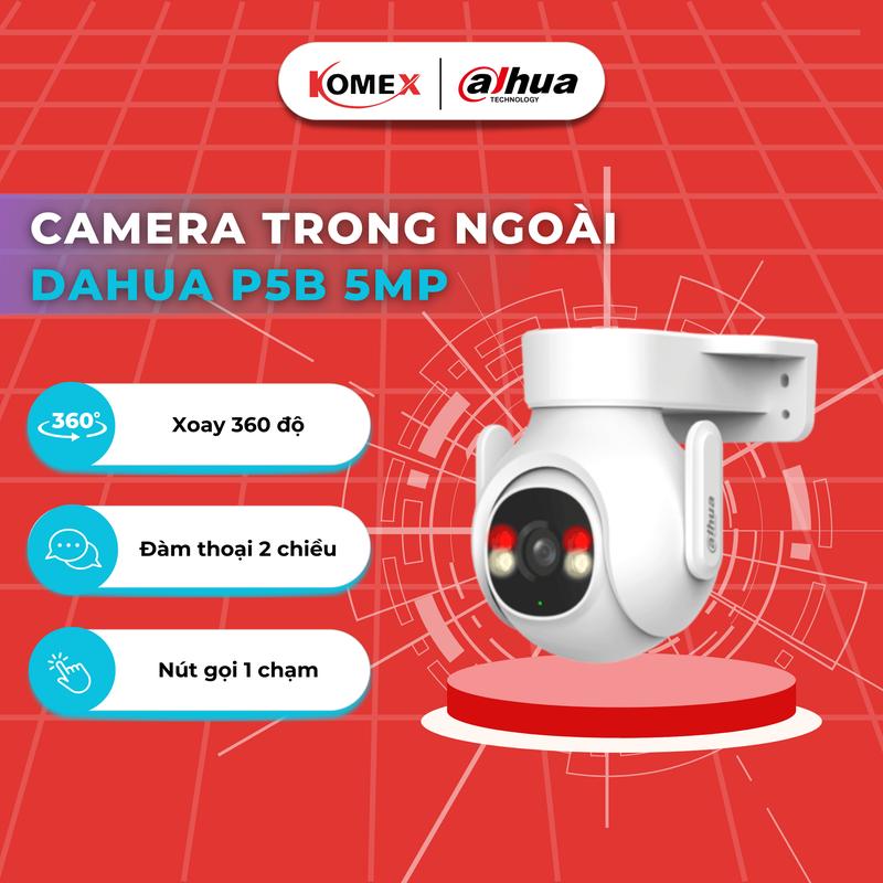 Camera wifi ngoài trời DAHUA 2 phiên bản: DH-P3B-PV 3MP và DH-P5B-PV 5MP, Cam 360, Đàm thoại 2 chiều, CTầm xa 30 mét, Camera chống trộm - Imou Komex Store
