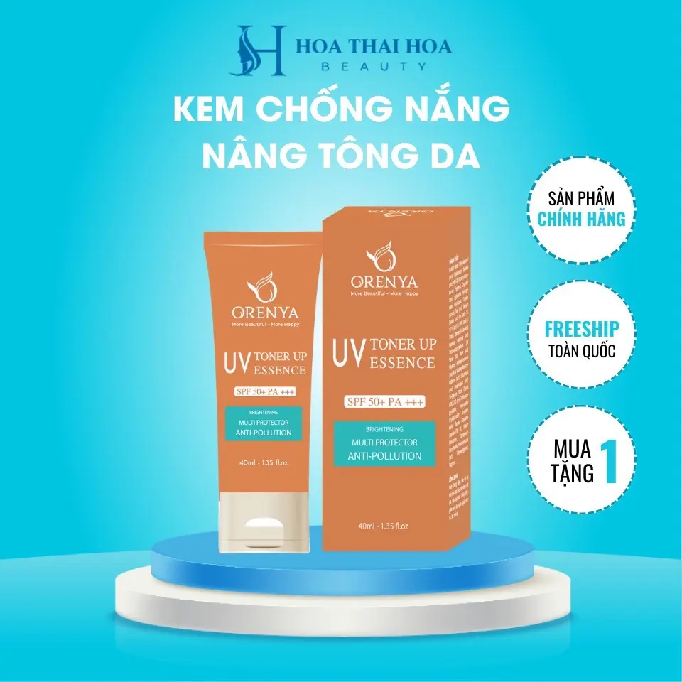 Kem chống nắng nâng tông da SPF 50 PA+++ Toner Up UV orenya