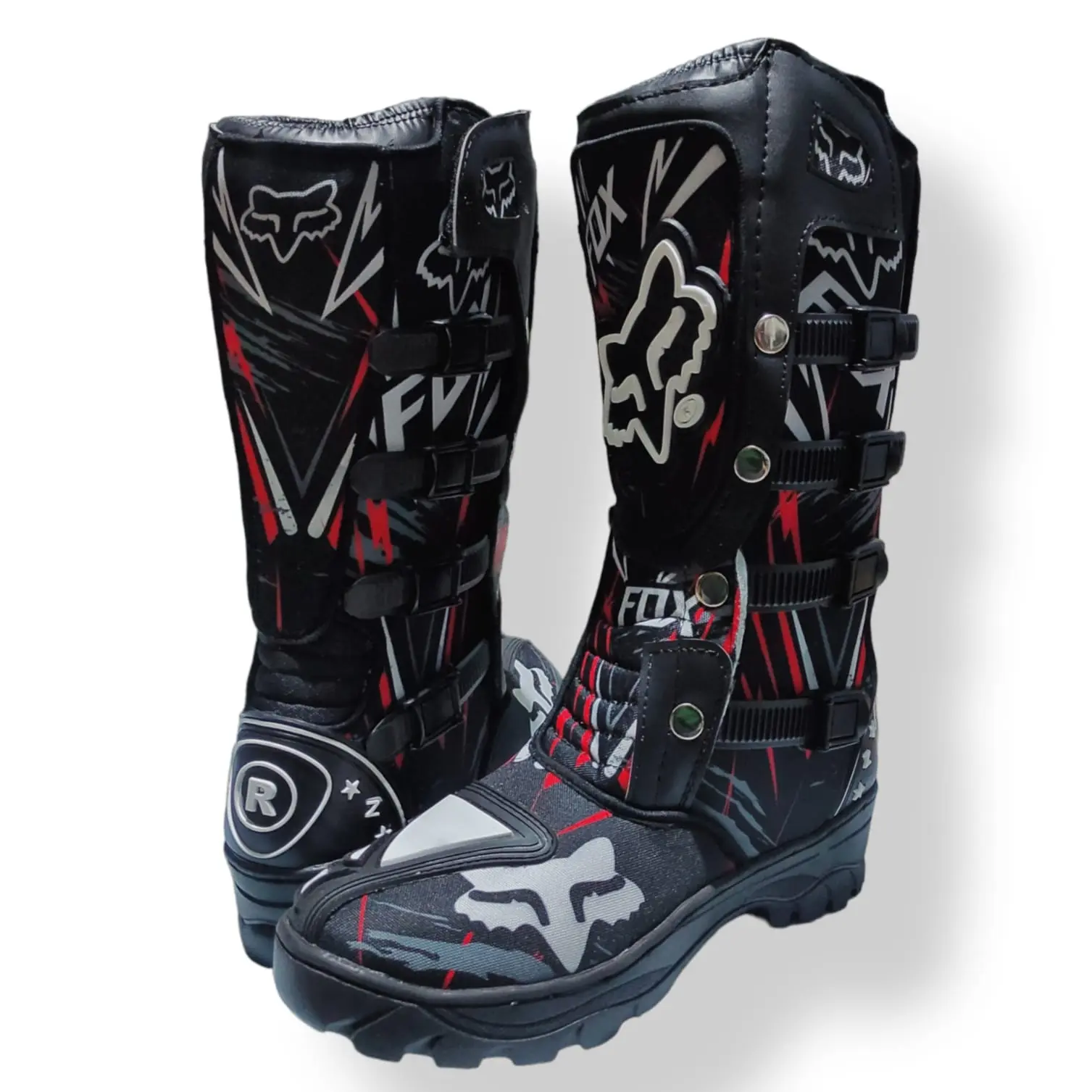 Sepatu motor cross trail motocross boot adventure Pertengahan betis Karet Kerja Shoes