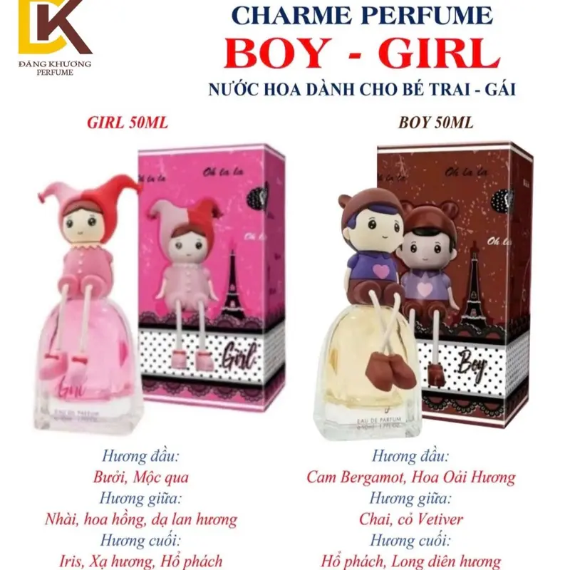 GOOD CHARRME Nước Hoa BOY 50ml-GIRL-50ml dành Cho bé