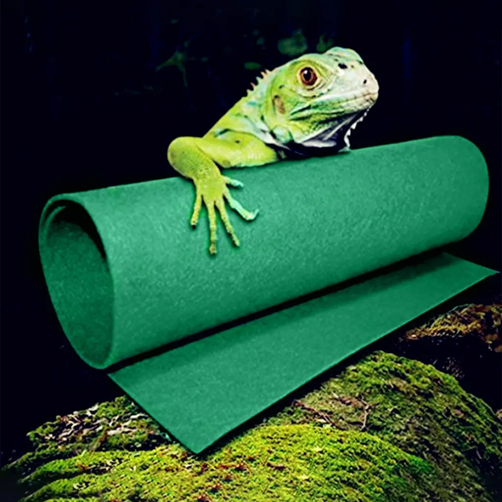 Daiditi- Absorbent Climbing Carpet Carpet Reptile Bed Mat Soft Reptile Carpet Liner for Geckos and Snakes Moisture-resistant and Breathable Substrate Pad