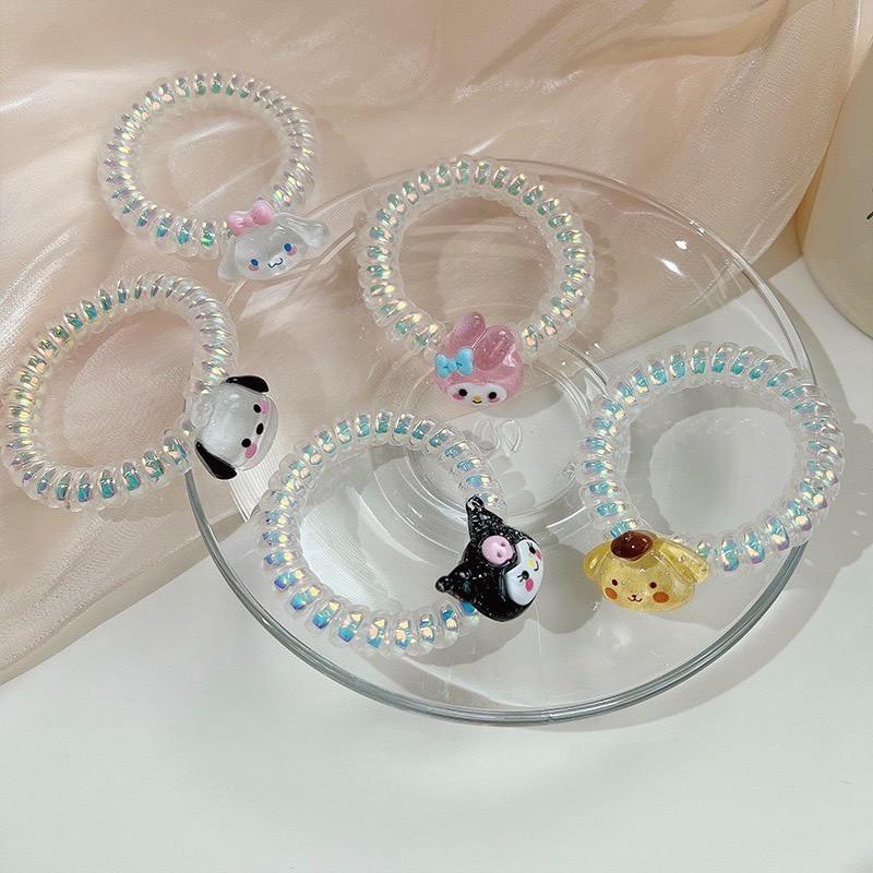 Product Introduction of Dây cột tóc Sanrio lò xò hoạt hình Kuromi Melody Cinnamoroll 1