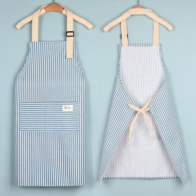 Product Introduction of Kitchen Apron Oil-proof Striped Japanese Aprons For Restaurant Work Chef Waiter Adjustable Size Household Kitchen Accessories Cleaning Cooking Baking Apron 29