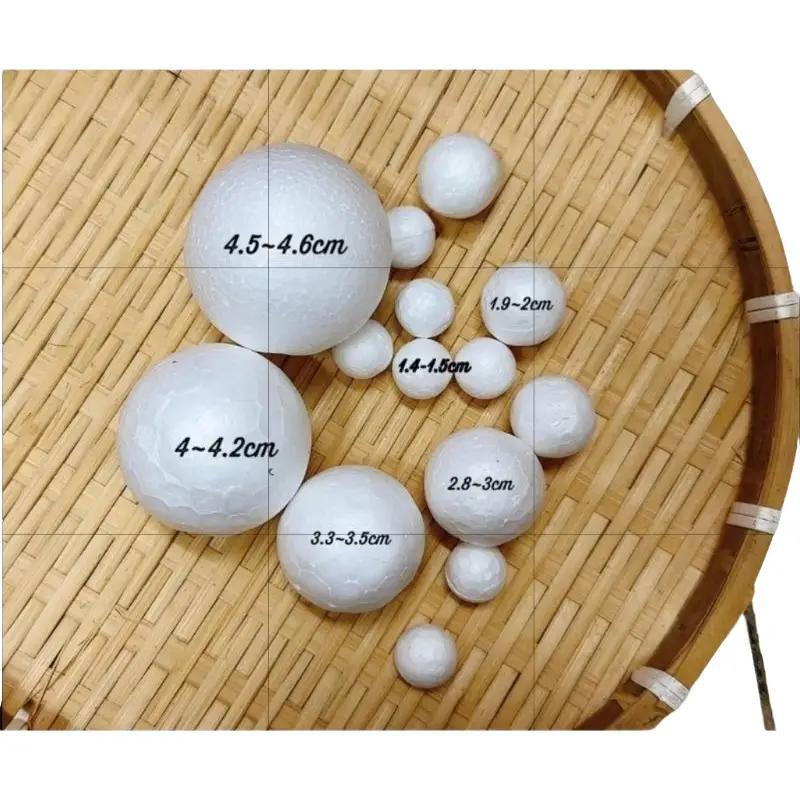  Combo 5-10 Quả cầu xốp xốp tròn 2cm  3cm  4cm  5cm  6cm  7cm làm quất kẽm nhung loopy đầu thú đồ handmade trang trí 