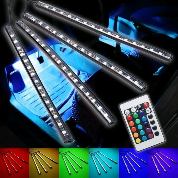 lampu kolong dhasboard mobil + remote control