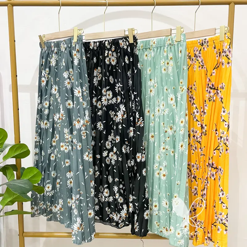 JACE ROK PLISKET MOTIF Rok Motif Rok Bunga Mayung Hyget Jumbo Bunga Setrip Polkadot Karet Panjang Variasi 4