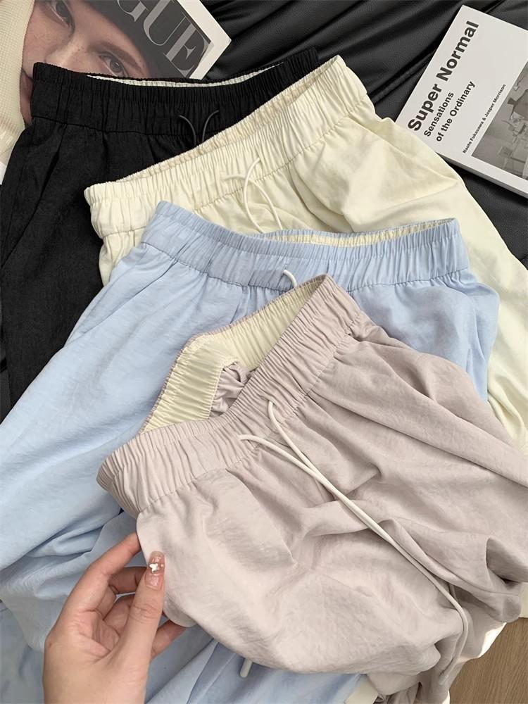 Product Introduction of Spring New Simple Casual Women's High Waist Wide Leg Pants 250324 9