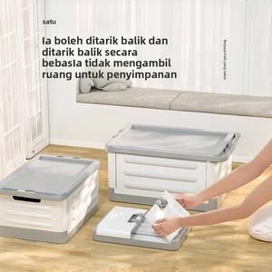 Kotak Penyimpanan Ruang Tamu, dengan Roda, Troli Boleh Dilipat, Kotak Buku, Sesuai untuk Mainan, Penyimpanan Bilik Darjah, Pakaian, Penyusun Rumah, Fesyen, 2025 foldable Supplies mesra alam kitchen kotak & tong penyimpanan