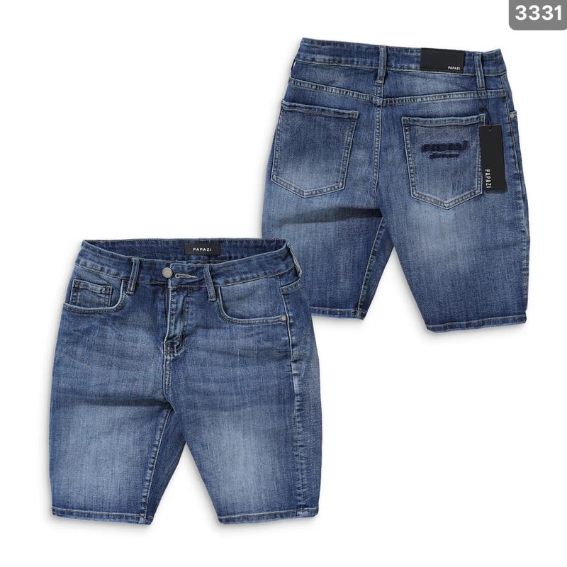 Quần short Mã_R3331, fom slim, gam màu xanh quần bò ngắn vải Jean form slim vừa người, dễ phối đồ, phong cách cá tính - PAPAZI