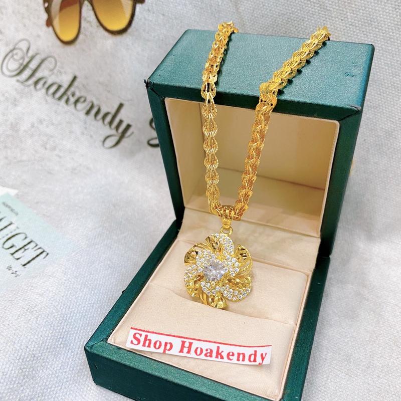 Dây chuyền đuôi phụng mặt hoa mai Women Nữ Trang Sức Jewelry Chain