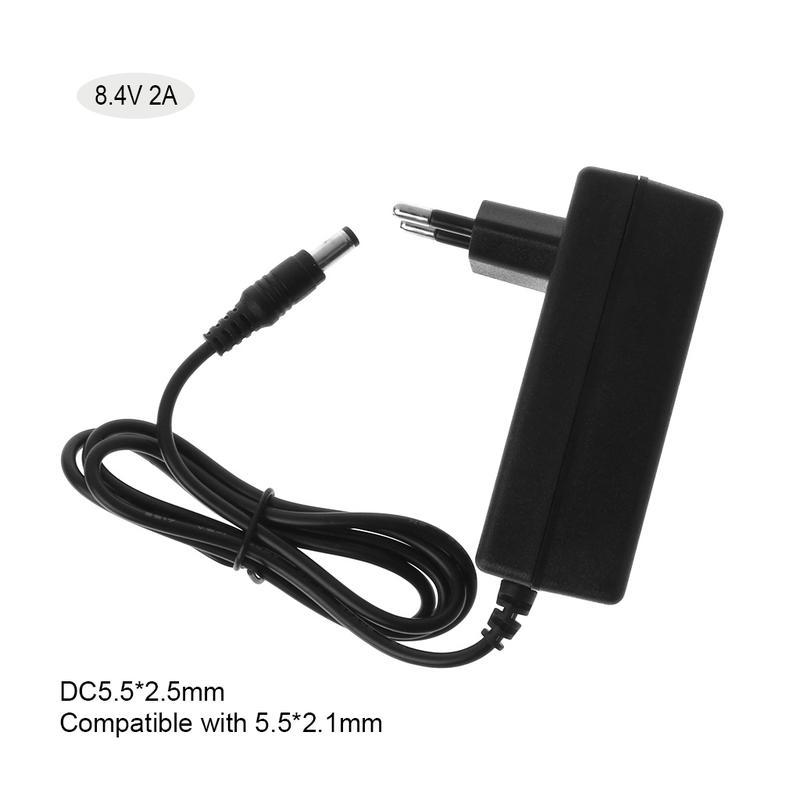 8.4V for DC 2A Charger Intelligent Lithium Li-on Power Adapter EU/US Plug Transformer Full Stop Automatically 2