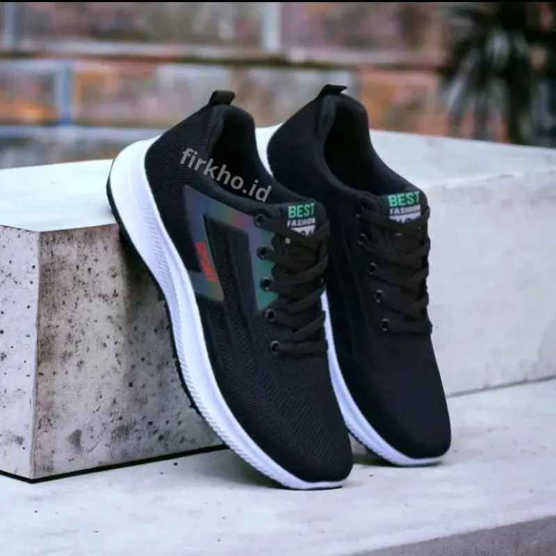 Sepatu cowok model terbaru 2024- Sepatu pria model sport fashion sepatu  sekolah cowok sepatu hitam 39