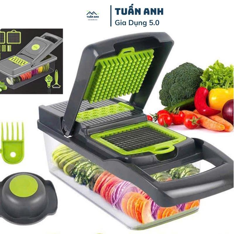 Bộ Nạo Đa Năng 14 Chi Tiết Siêu Tiện Ich, Lưỡi Dao Inox, Cắt Tạo Kiểu Nhiều Lưỡi