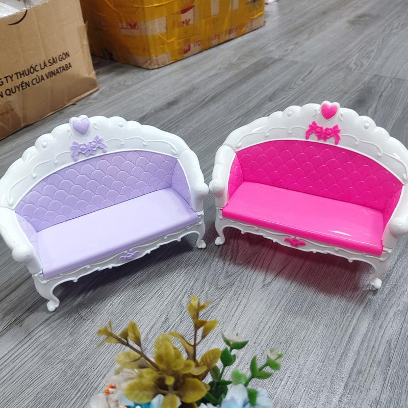 ghế sofa cổ điển dễ lắp đồ chơi nội thất nhà búp bê Toy 2